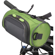Bike Handlebar Bag,Waterproof Bike Basket Bicycle Front Storage Bag with Transparent Pouch Touch Screen and Removable Straps